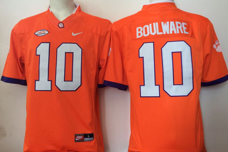 NCAA Youth Clemson Tigers #10 Boulward orange jerseys->youth ncaa jersey->Youth Jersey